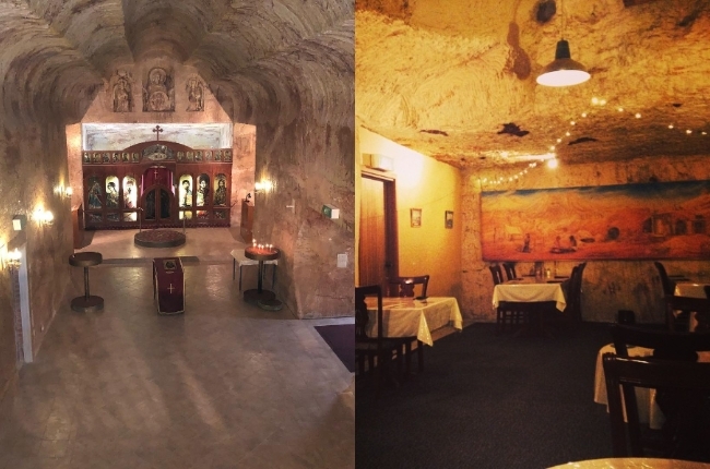 Fasilitas Gereja dan Restoran Mewah di Coober Pedy. (Instagram/@elissa_downey,@wazzagocats)