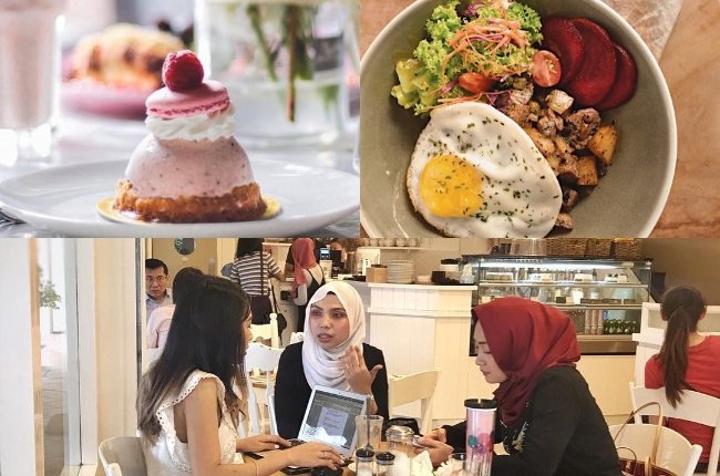 Kafe halal di Singapura. (Instagram/@fikacafesg,@rozzaramli)