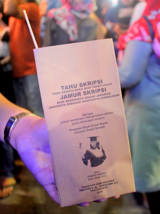 Jamur Skripsi di Festival Kesenian Yogyakarta. (Guideku.com/Arendya)