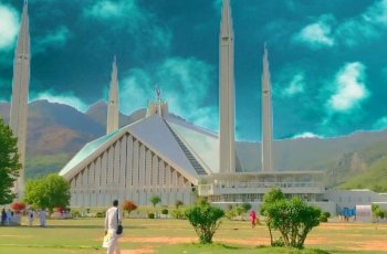 Masjid Shah Faisal di Pakistan. (Instagram/@snap_alot)