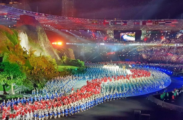 Opening Ceremony Asian Games 2018. (Instagram/@adhytyo_oceanic)