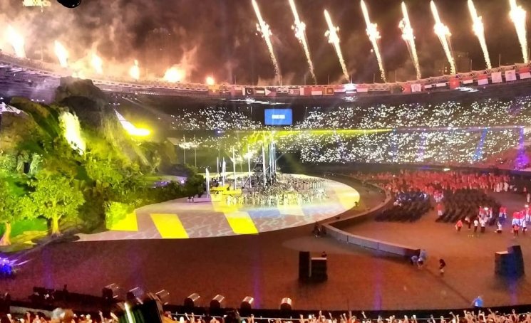 Opening Ceremony Asian Games 2018. (Instagram/@adhytyo_oceanic)