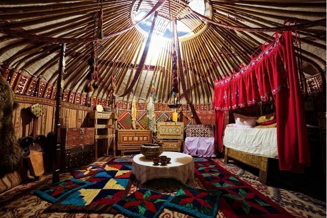 Yurta, tenda tradisional khas Kazakhztan. (Instagram/@kazakh_yurta)