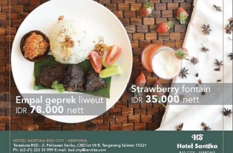 Empal Geprek Liweut. (Hotel Santika BSD Teraskota)