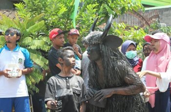 Perayaan Festival Kebo-keboan di Banyuwangi. (Instagram/@bilasfebridwiananda)