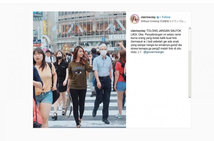 Potret liburan Clairine Clay, pacar Joshua Suherman yang doyan traveling. (Instagram/@clairineclay)