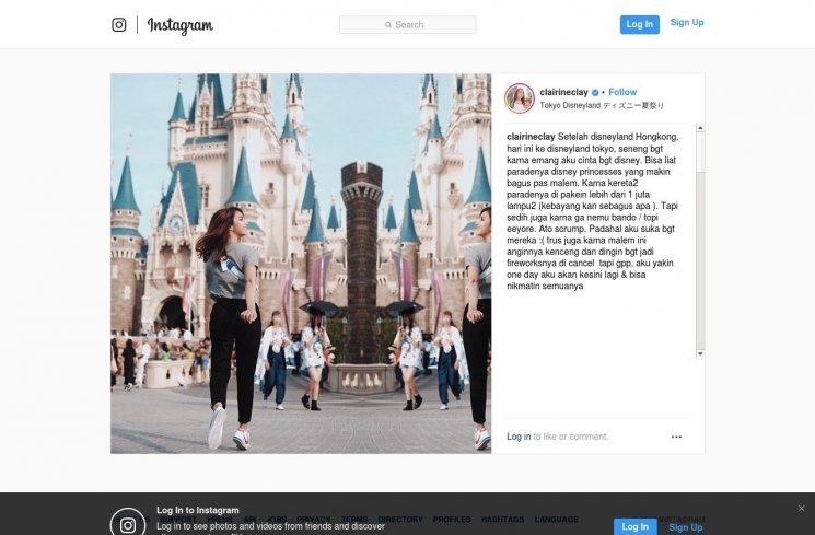 Potret liburan Clairine Clay, pacar Joshua Suherman yang doyan traveling. (Instagram/@clairineclay)
