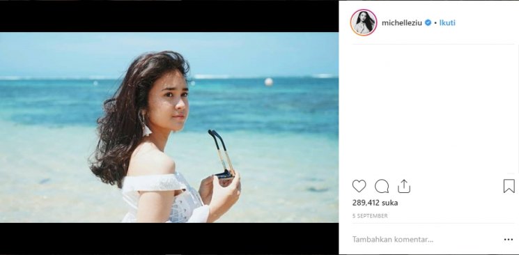 Potret liburan Michelle Ziudith. (Instagram/@michelleziu)