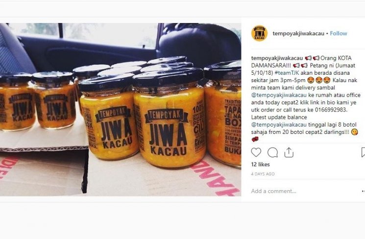 Sambal Tempoyak dari Durian (instagram.com/tempoyakjiwakacau)