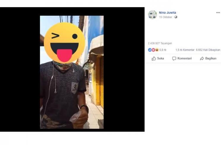 Tukang Siomay ganteng viral di Facebook. (Facebook/Tio Russ)