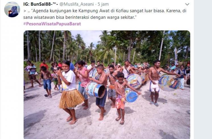 Festival Pesona Bahari Raja Ampat 2018. (Twitter/@Muslifa_Aseani)