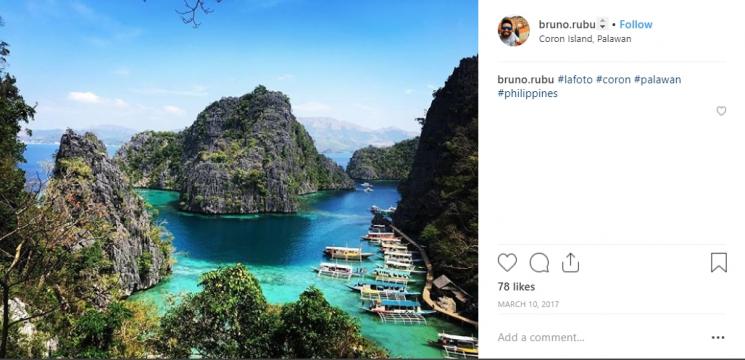 Pulau Coron di Filipina. (Instagram/@bruno.rubu)
