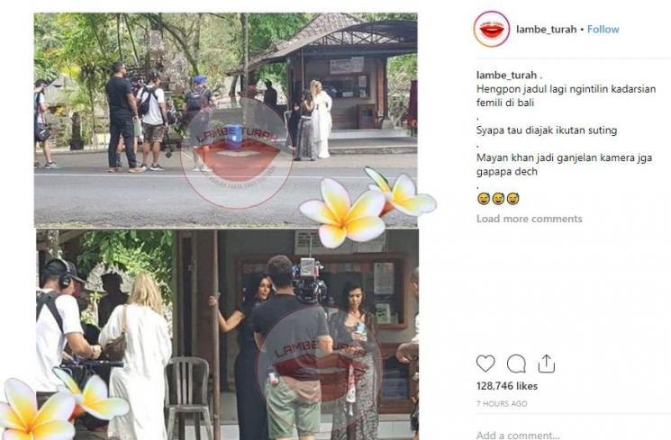 Kim Kardashian Liburan di Bali Bareng Keluarga, Ketangkep Hengpon Jadul. (instagram.com/lambe_turah)