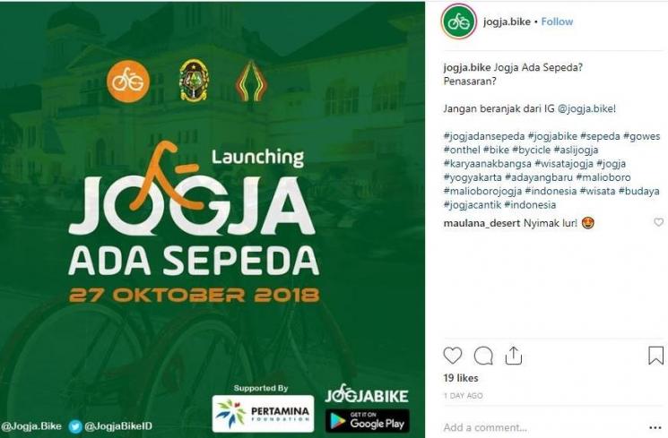 Peluncuran JogjaBike (instagram.com/jogja.bike)