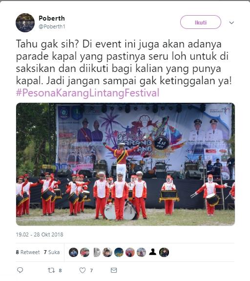 Karang Lintang Festival 2018. (Twitter/@Poberth1)