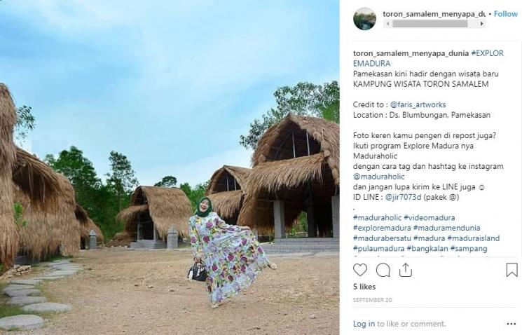 Kampung Toron Samalem (Instagram  Toron Samalem Menyapa Dunia)