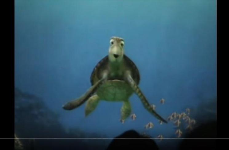 Atraksi Turtle Talk di Tokyo Disney Sea (youtube.com/sevencheck2008)