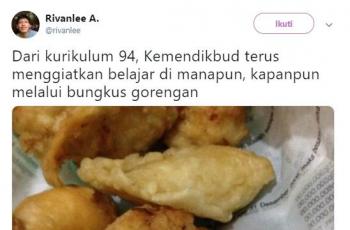 Aneka bungkus gorengan kocak. (Twitter/@rivanlee)