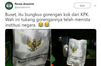 Aneka bungkus gorengan kocak. (Twitter/@Porosanonim)