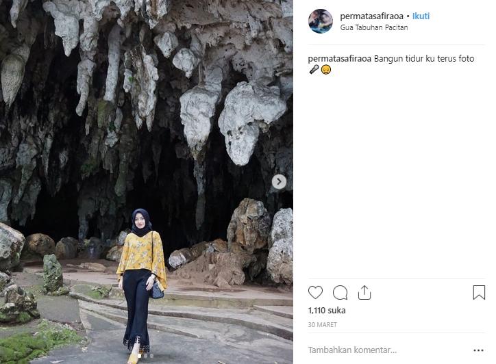 Gua Tabuhan di Jawa Timur. (Instagram/@permatasafiraoa)