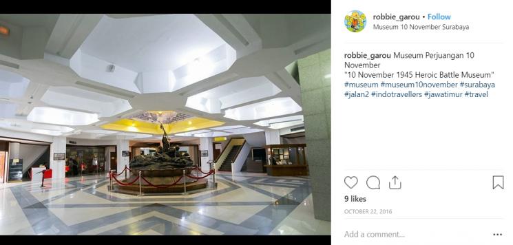Museum 10 November. (Instagram/@Robbie_garou)