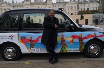 Seliweran di London, Ratusan Taksi Pamerkan Wisata Indonesia