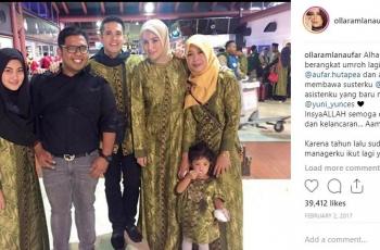 Olla Ramlan ajak asisten rumah tangga pergi umrah. (Instagram/@ollaramlanaufar)