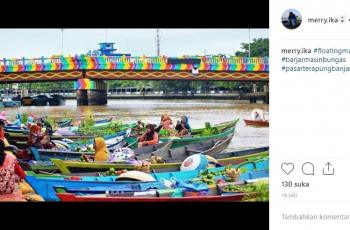 Pasar Terapung di Banjarmasin. (Instagram/@merry.ika)