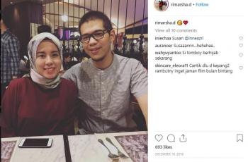 Rimasha Nugrafitra dan suami. (Instagram/@rimarsha.d)