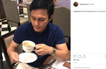 Gaya liburan Fadel Islami, pacar baru Musdalifah. (Instagram/@fadelislamiii)