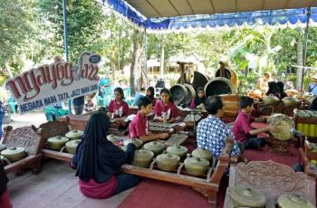 Ngayogjazz 2018 di Desa Gilangharjo. (Guideku/Arendya Nariswari)