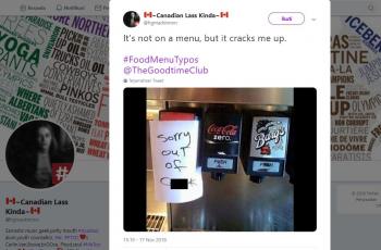Tulisan Typo Menu Makanan, dari Bubul Cumcum sampai Milksex. (twitter.com/hgmackinnon)