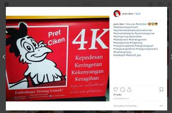 Tulisan Typo Menu Makanan, dari Bubul Cumcum sampai Milksex. (instagram.com/pret.ciken)