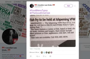 Tulisan Typo Menu Makanan, dari Bubul Cumcum sampai Milksex. (twitter.com/hgmackinnon)