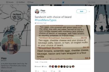 Tulisan Typo Menu Makanan, dari Bubul Cumcum sampai Milksex. (twitter.com/mrjafri)