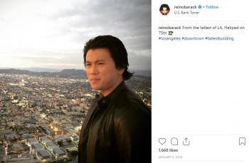 Gaya liburan Reino Barack. (Instagram/@reinobarack)
