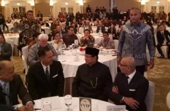 Capres Prabowo Subianto menghadiri acara Indonesia Economic Forum di Hotel Shangri La, Jakarta, Rabu (21/10/2018). (Suara.com/Achmad Fauz)