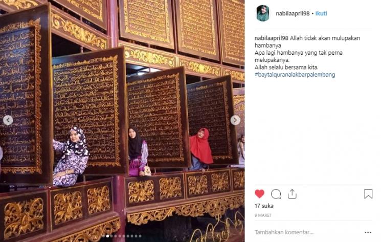 Museum Alquran di Palembang. (Instagram/@nabilaapril98)