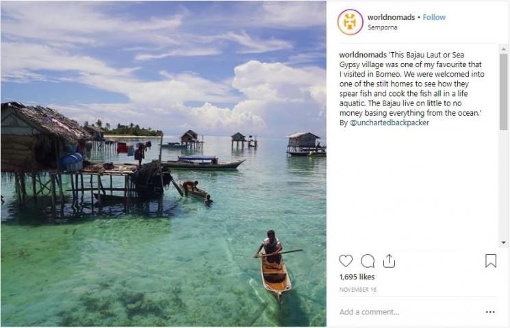 Suku Bajau Laut (instagram.com/unchartedbackpacker)
