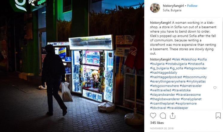 Klek Shop di malam hari. (Instagram/@historyfangirl)