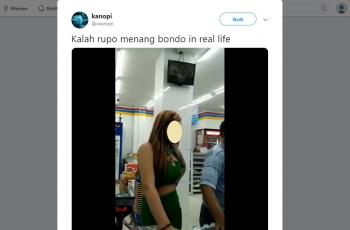 Wanita Cantik Minta Ditraktir Kakek di Indomaret, Duh Dek Manja. (twitter.com/iwanopi)