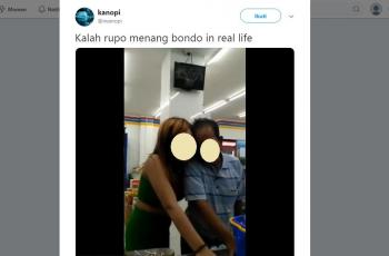 Wanita Cantik Minta Ditraktir Kakek di Indomaret, Duh Dek Manja. (twitter.com/iwanopi)