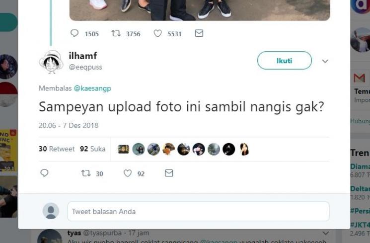 Surat Terbuka untuk Kaesang yang Tak Lagi Diajak Jokowi Liburan. (twitter.com/kaesangp)