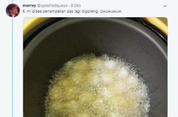 Tahapan membuat cimol rice cooker. (Twitter/@splashedqueso)