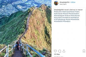 Haiku Stairs di Hawaii. (Instagram/@dimplegirl04
