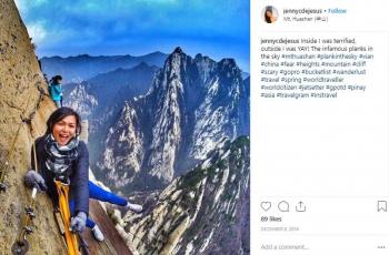 Huashan Cliffside Path di Cina. (Instagram/@jennydcjesus)