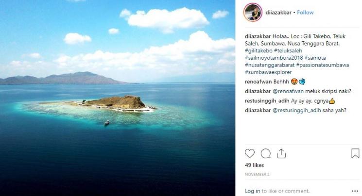 Teluk Saleh (Instagram Diiaz Akbar)