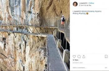 El Caminito Del Rey di Spanyol. (Instagram/@e_marie123)