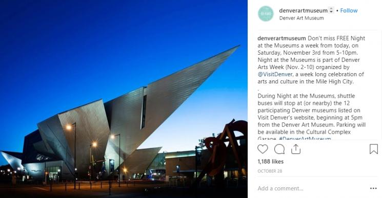 Denver Art Museum. (Instagram/@denverartmuseum)