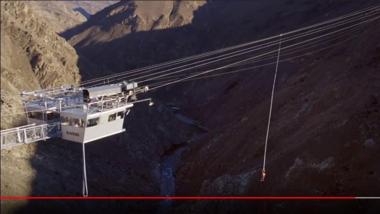 Nevis Catapult di Selandia Baru (youtube.com/AJ Hackett Bungy NZ)